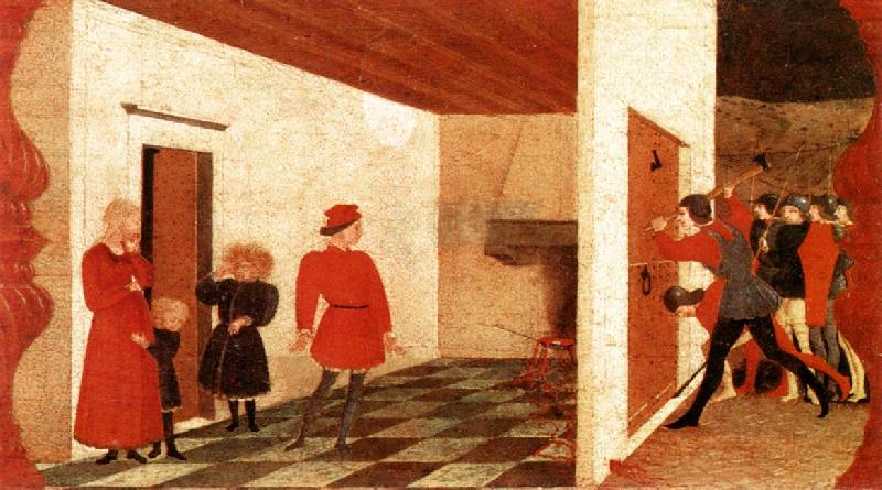 UCCELLO, Paolo Miracle of the Desecrated Host (Scene 2) t